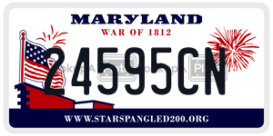 24595CN  license plate in MD