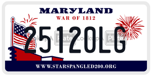 25120LG  license plate in MD