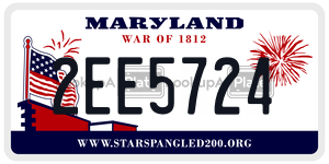 2EE5724 license plate in Maryland