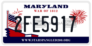 2FE5917 license plate in Maryland