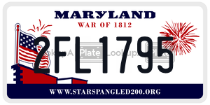 2FL1795 license plate in Maryland