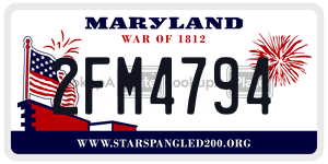 2FM4794 license plate in Maryland