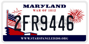 2FR9446  license plate in MD