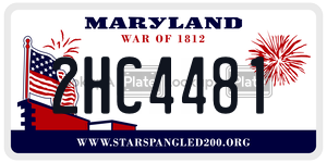 2HC4481  license plate in MD