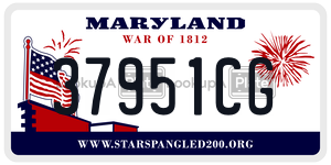 37951CG license plate in Maryland