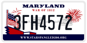 3FH4572 license plate in Maryland