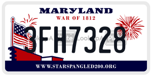 3FH7328 license plate in Maryland