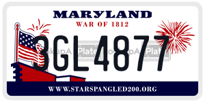 3GL4877 license plate in Maryland