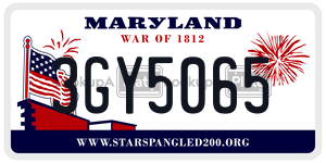 3GY5065 license plate in Maryland