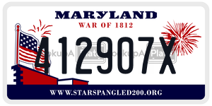 412907X  license plate in MD