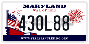 430L88  license plate in MD