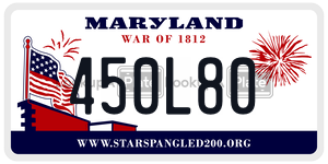 450L80 license plate in Maryland