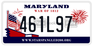 461L97 license plate in Maryland