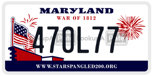 470L77 license plate in Maryland