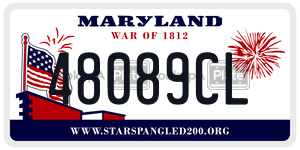 48089CL  license plate in MD