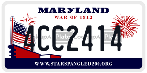 4CC2414 license plate in Maryland