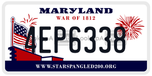 4EP6338 license plate in Maryland