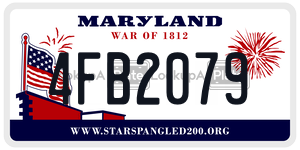 4FB2079 license plate in Maryland