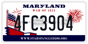 4FC3904 license plate in Maryland