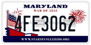4FE3062 license plate in Maryland