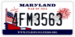 4FM3563 license plate in Maryland