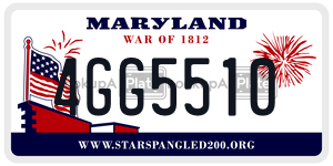 4GG5510 license plate in Maryland