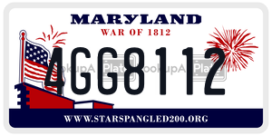 4GG8112 license plate in Maryland