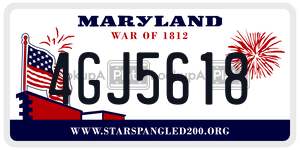 4GJ5618 license plate in Maryland