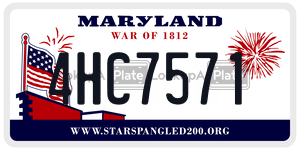 4HC7571  license plate in MD