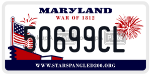 50699CL license plate in Maryland