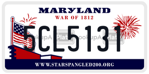 5CL5131 license plate in Maryland