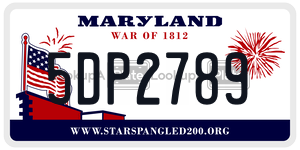 5DP2789  license plate in MD