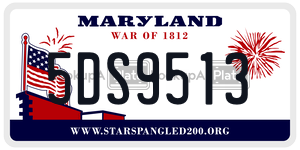 5DS9513 license plate in Maryland