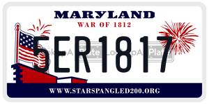 5ER1817 license plate in Maryland