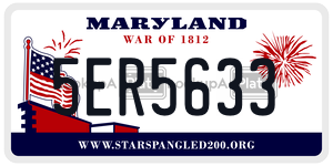 5ER5633  license plate in MD