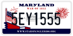 5EY1555 license plate in Maryland