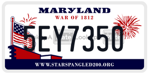 5EY7350  license plate in MD