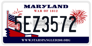 5EZ3572 license plate in Maryland