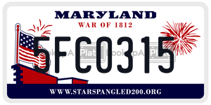 5FC0315 license plate in Maryland