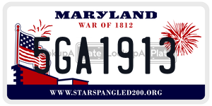 5GA1913 license plate in Maryland