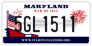 5GL1511  license plate in MD