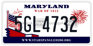 5GL4732 license plate in Maryland