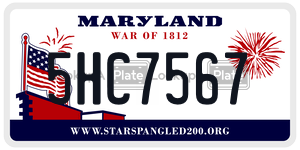 5HC7567  license plate in MD