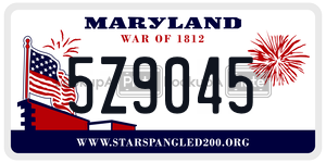 5Z9045 license plate in Maryland