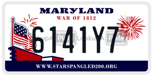 6141Y7  license plate in MD