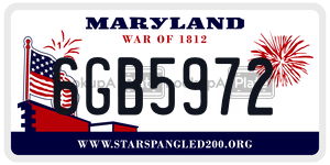 6GB5972  license plate in MD