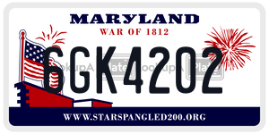 6GK4202 license plate in Maryland