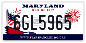 6GL5965 license plate in Maryland