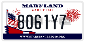 8061Y7  license plate in MD