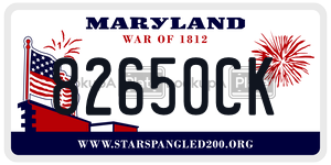 82650CK license plate in Maryland